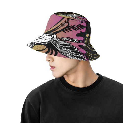 Dove Life All Over Print Bucket Hat for Men