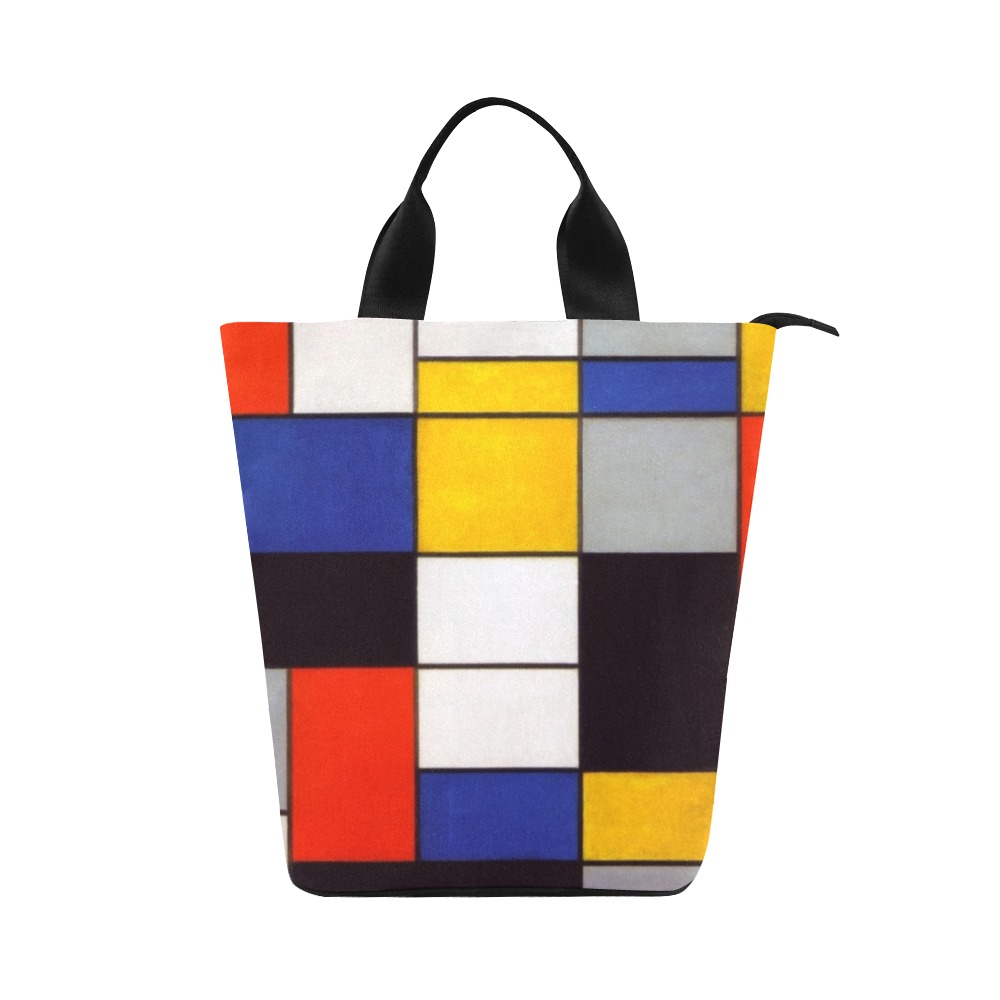 Composition A by Piet Mondrian Nylon Lunch Tote Bag (Model 1670)