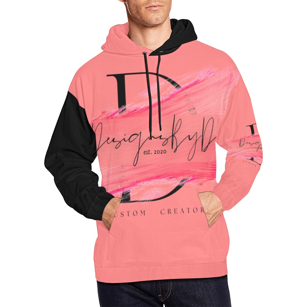 Designs By Dee logo hoodie All Over Print Hoodie for Men (USA Size) (Model H13)