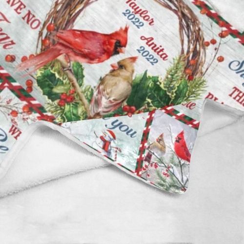 Anita and Taylor holiday hugs Ultra-Soft Micro Fleece Blanket 60"x80"