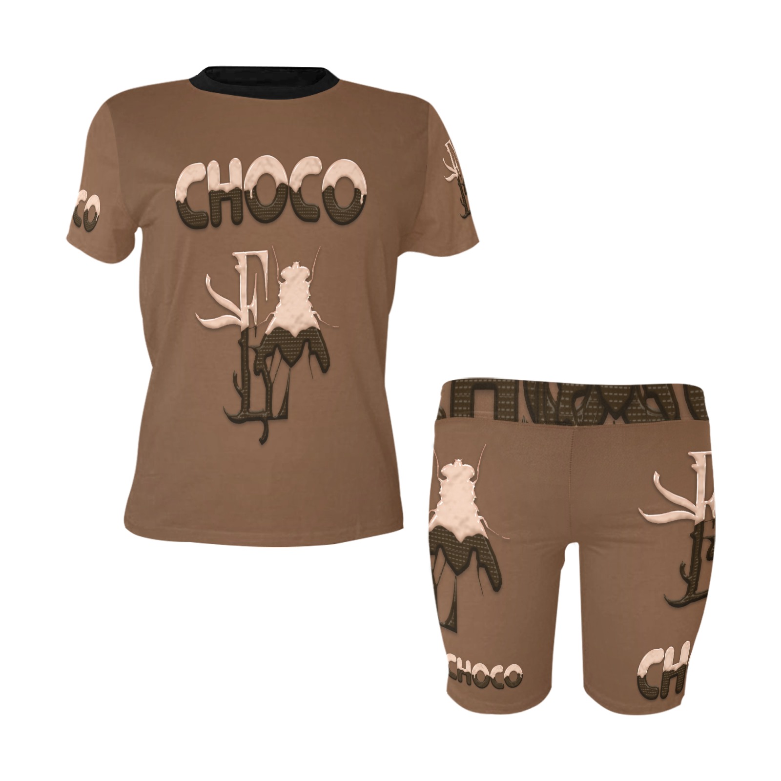 Choco Collectable Fly Women's Short Yoga Set