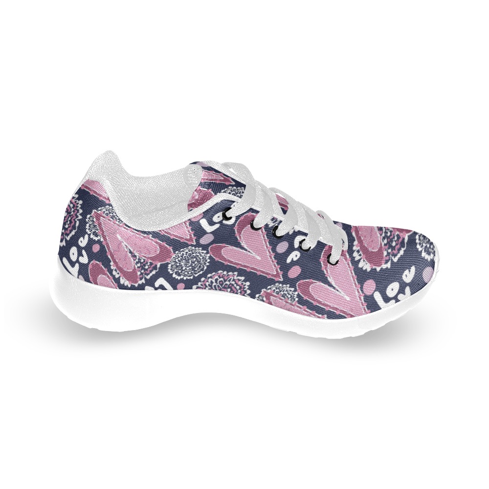 Unique heart pattern Kid's Running Shoes (Model 020)