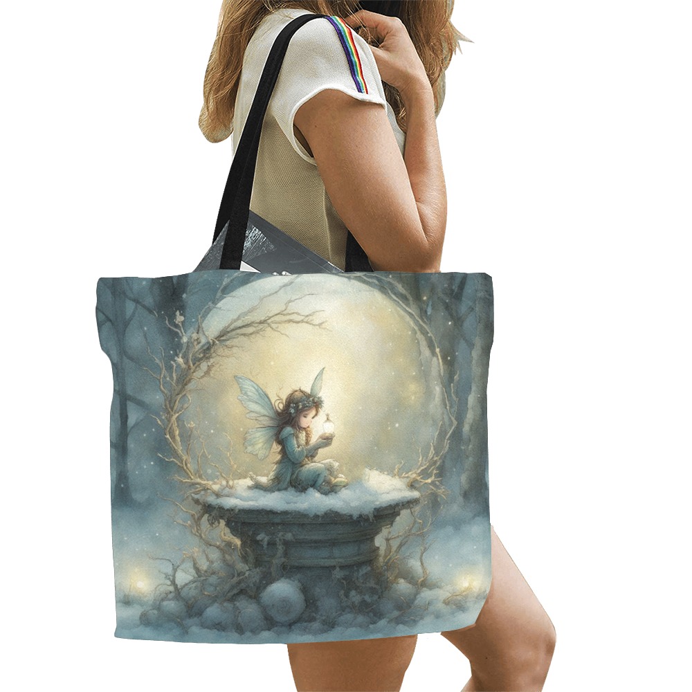 Christmas Wish All Over Print Canvas Tote Bag/Large (Model 1699)