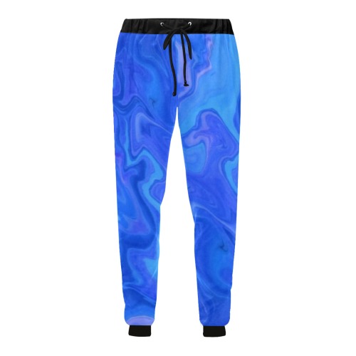 Blue Marble Sweats Men's All Over Print Sweatpants (Model L11)