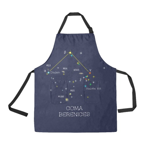 Star constellation Coma Berenices funny astronomy All Over Print Apron