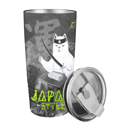 Japan Style Cat Suhi 20oz Insulated Stainless Steel Mobile Tumbler