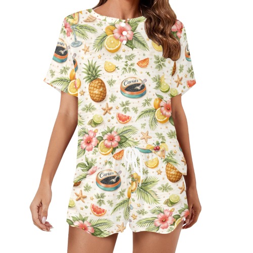 Tropical Caviar Short PJ Set