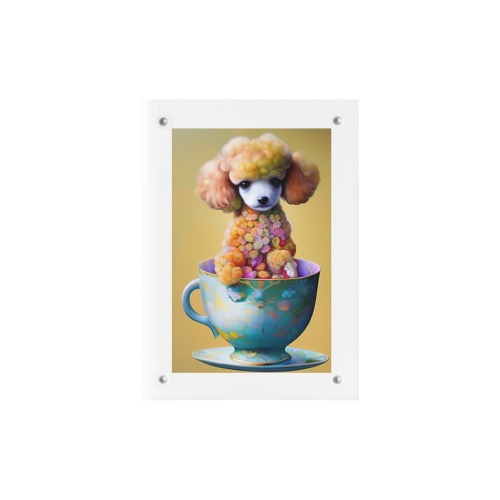 Teacups Puppies 3 Acrylic Magnetic Photo Frame 5"x7"