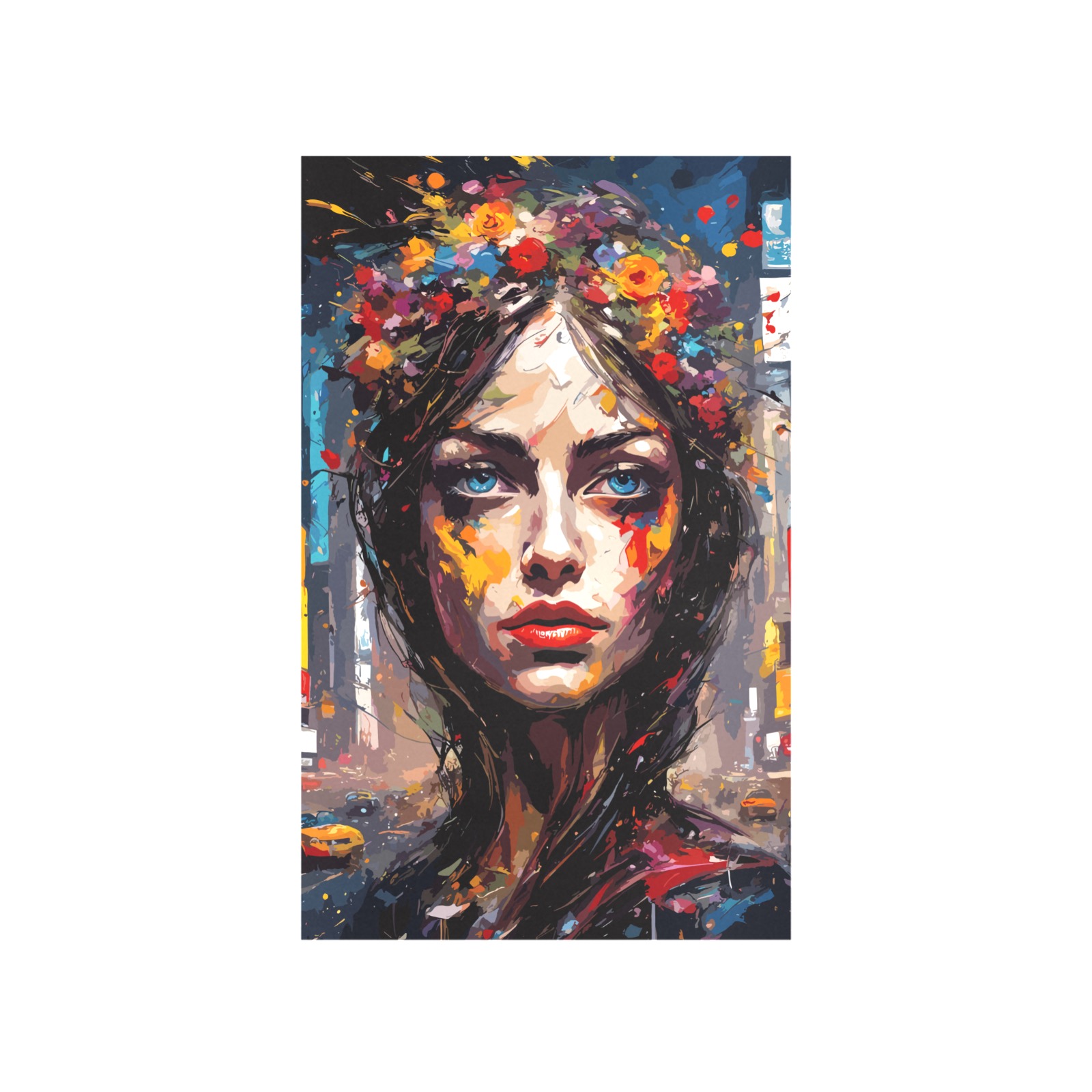 Spring Of New York City Fantasy Woman Beauty Art Art Print 19‘’x28‘’