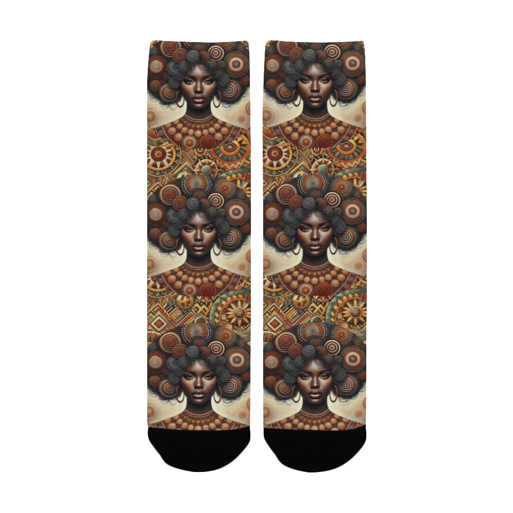 Aboriginal Dot Socks Women's Custom Socks