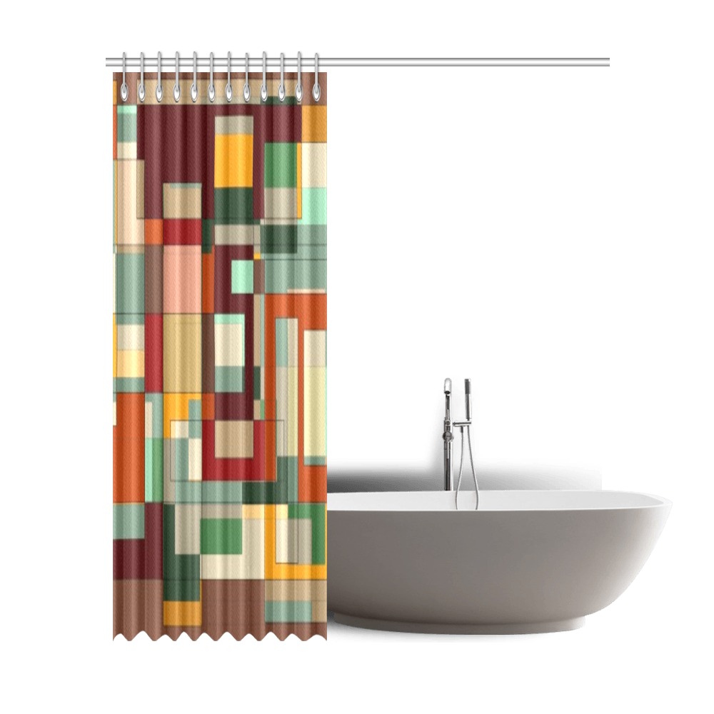 building layout Shower Curtain 72"x84"