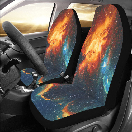 Galaxy_0001_Mystical fantasy deep galaxy space - Interstellar cosmic dust Car Seat Covers (Set of 2)