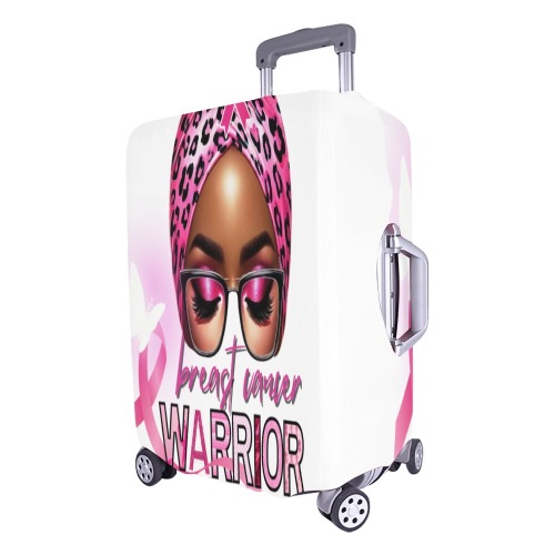 Breast Cancer Warrior Luggage Cover/Large 26"-28"