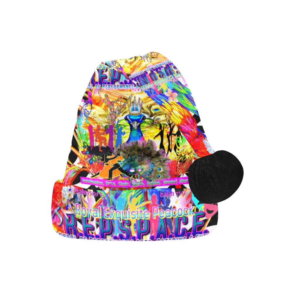 JNV REPSPACE COLORFUL TROPICAL CHGRISTMAS HAT Santa Hat