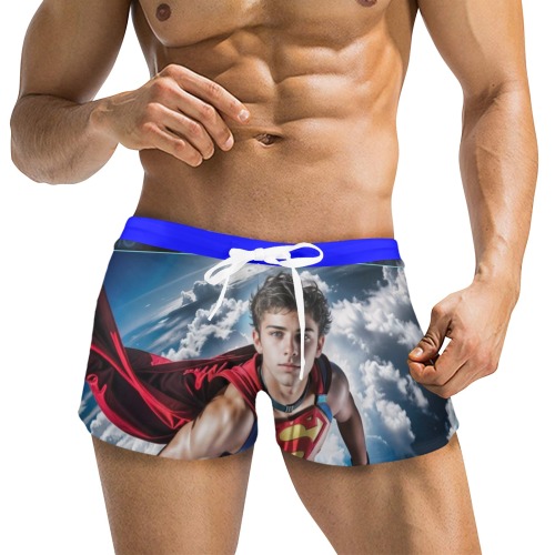 Superboy 2 Men's Swim Trunks with Zipper Pocket (Model L71)