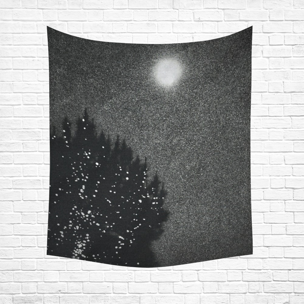 The Glow Cotton Linen Wall Tapestry 51"x 60"