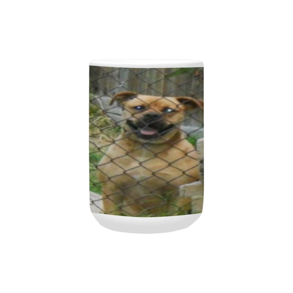 A Smiling Dog Custom Ceramic Mug (15OZ)