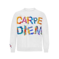 KBCARPEDIEM Men's Rib Cuff Crew Neck Sweatshirt (Model H34)