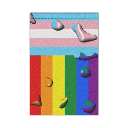 Transgender Pride Flag Pop Art by Nico Bielow Garden Flag 12‘’x18‘’(Twin Sides)