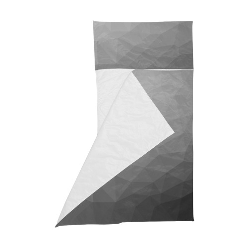 Grey Gradient Geometric Mesh Pattern Kids' Sleeping Bag
