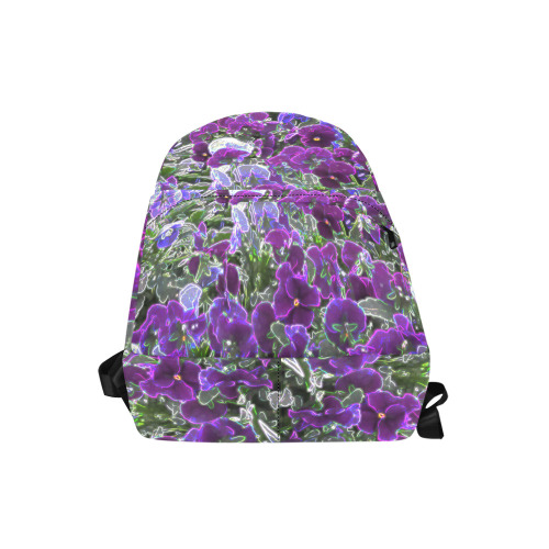 Field Of Purple Flowers 8420 Unisex Classic Backpack (Model 1673)