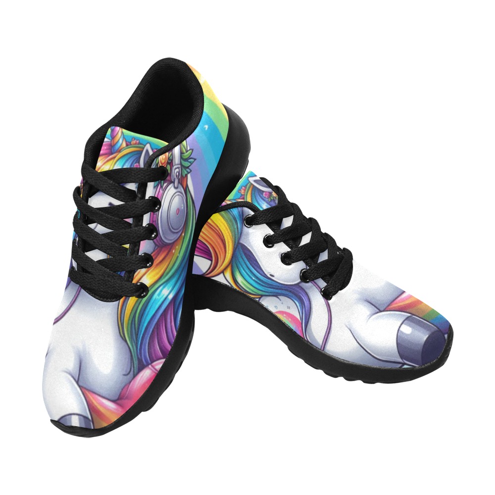 unicorn rainbow Kid's Running Shoes (Model 020)