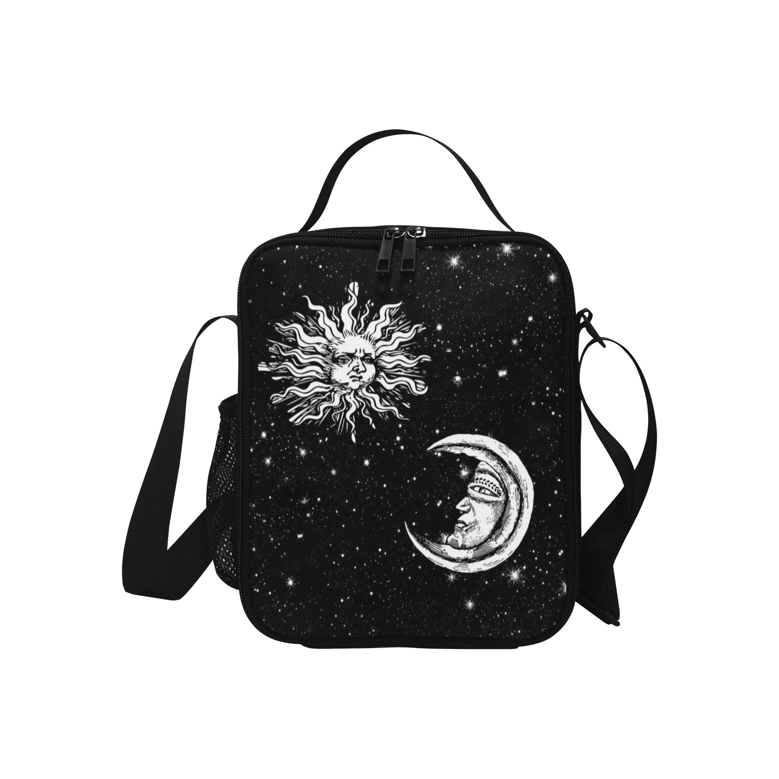 Mystic Stars, Moon and Sun Crossbody Lunch Bag for Kids (Model 1722)