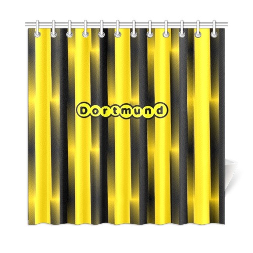 Dortmund Pop Colors Art by Nico Bielow Shower Curtain 72"x72"