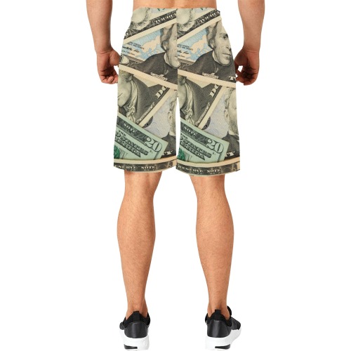 US PAPER CURRENCY All Over Print Basketball Shorts