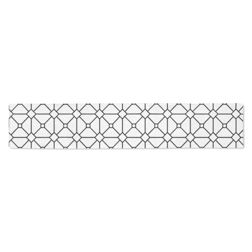 stain glass window shell Table Runner 14x72 inch