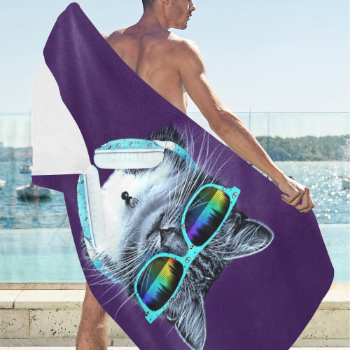 Cool Cat Beach Towel 32"x 71"