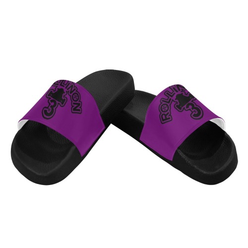 RollinOn3 Purple Slides Female Women's Slide Sandals (Model 057)