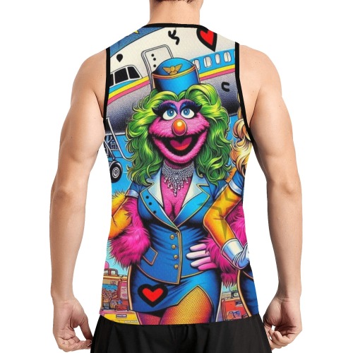 Puppet by Nico Bielow All Over Print Basketball Jersey