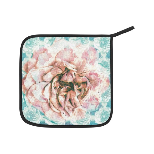 Rose in scabby chic style Pot Holder (2pcs)