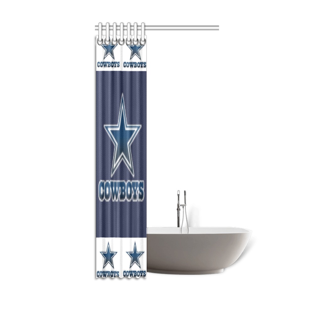 Cowboys Custom Shower Curtain Shower Curtain 36"x72"