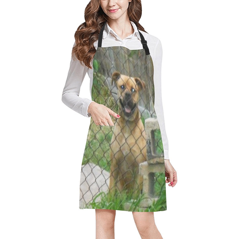 A Smiling Dog All Over Print Apron