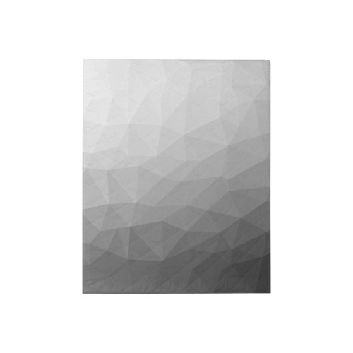 Grey Gradient Geometric Mesh Pattern Quilt 40"x50"