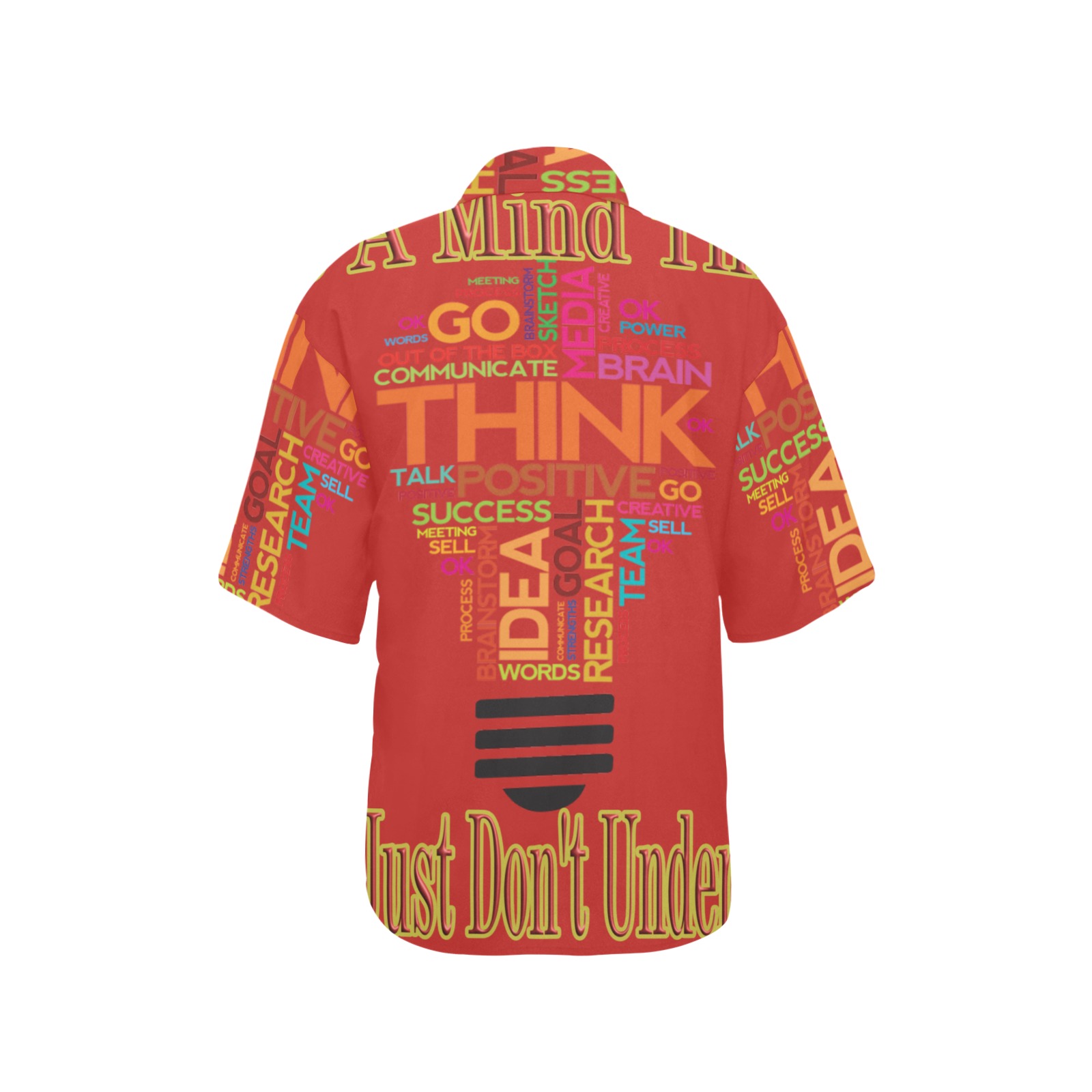 Positive Mind Affirmations All Over Print Hawaiian Shirt for Women (Model T58)