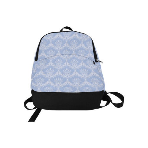 damask light blue Fabric Backpack for Adult (Model 1659)