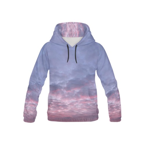Morning Purple Sunrise Collection All Over Print Hoodie for Kid (USA Size) (Model H13)