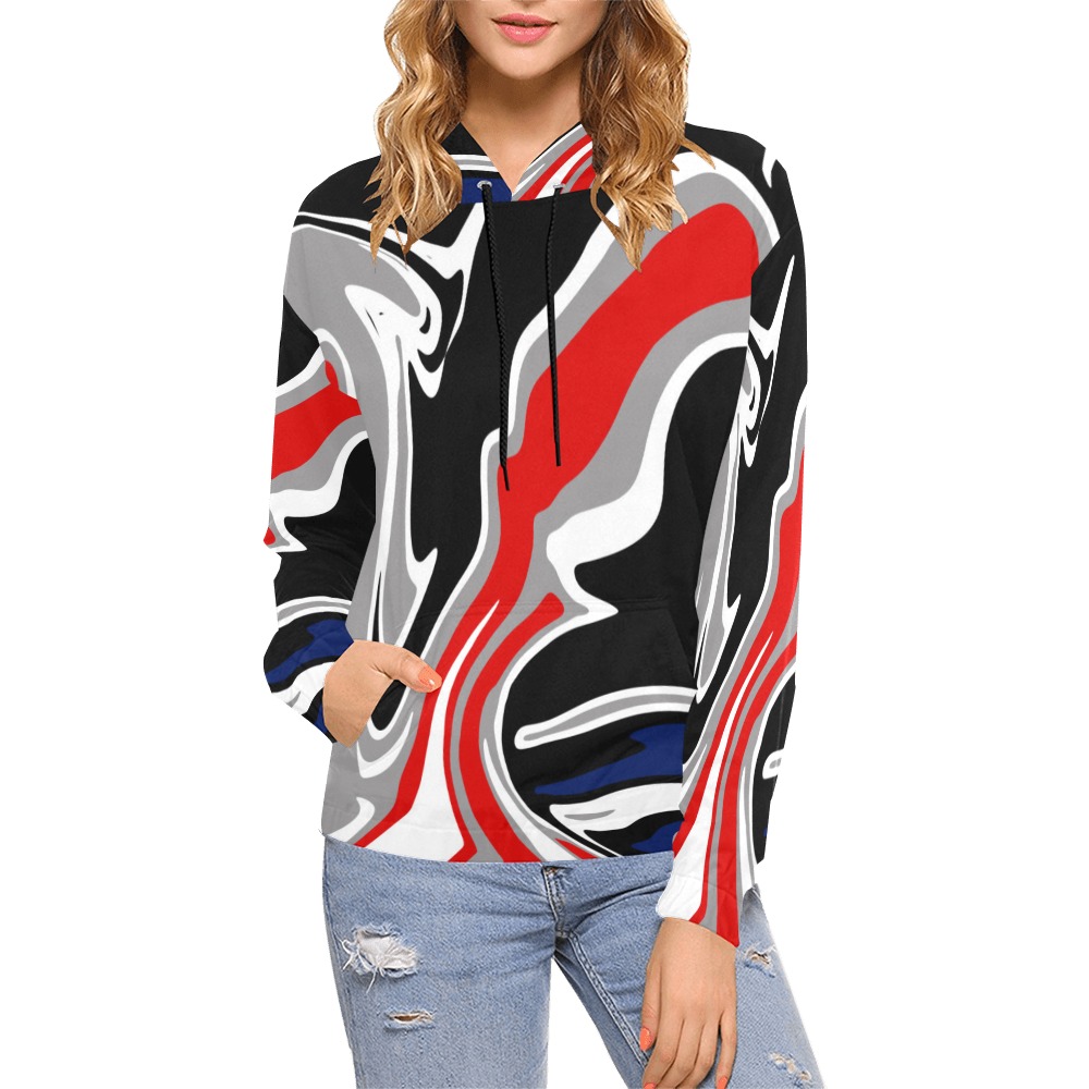 againstthetide All Over Print Hoodie for Women (USA Size) (Model H13)