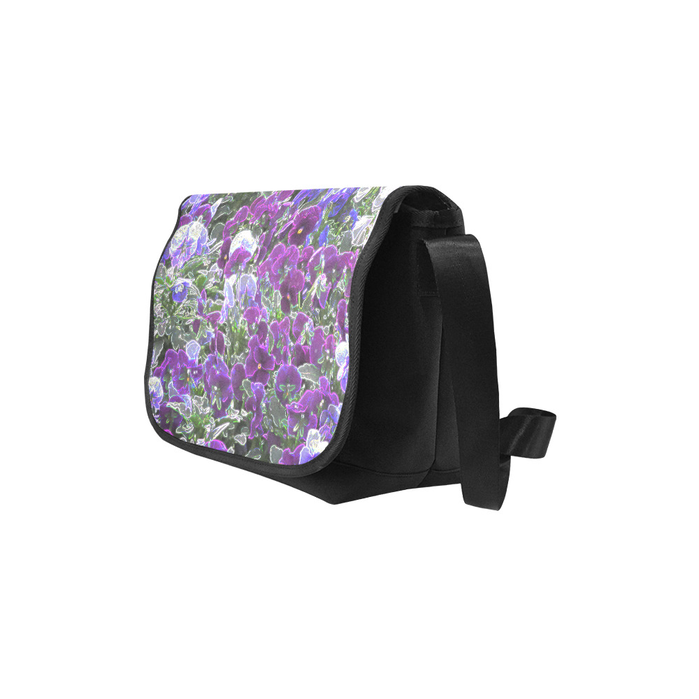 Field Of Purple Flowers 8420 New Messenger Bag (Model 1667)