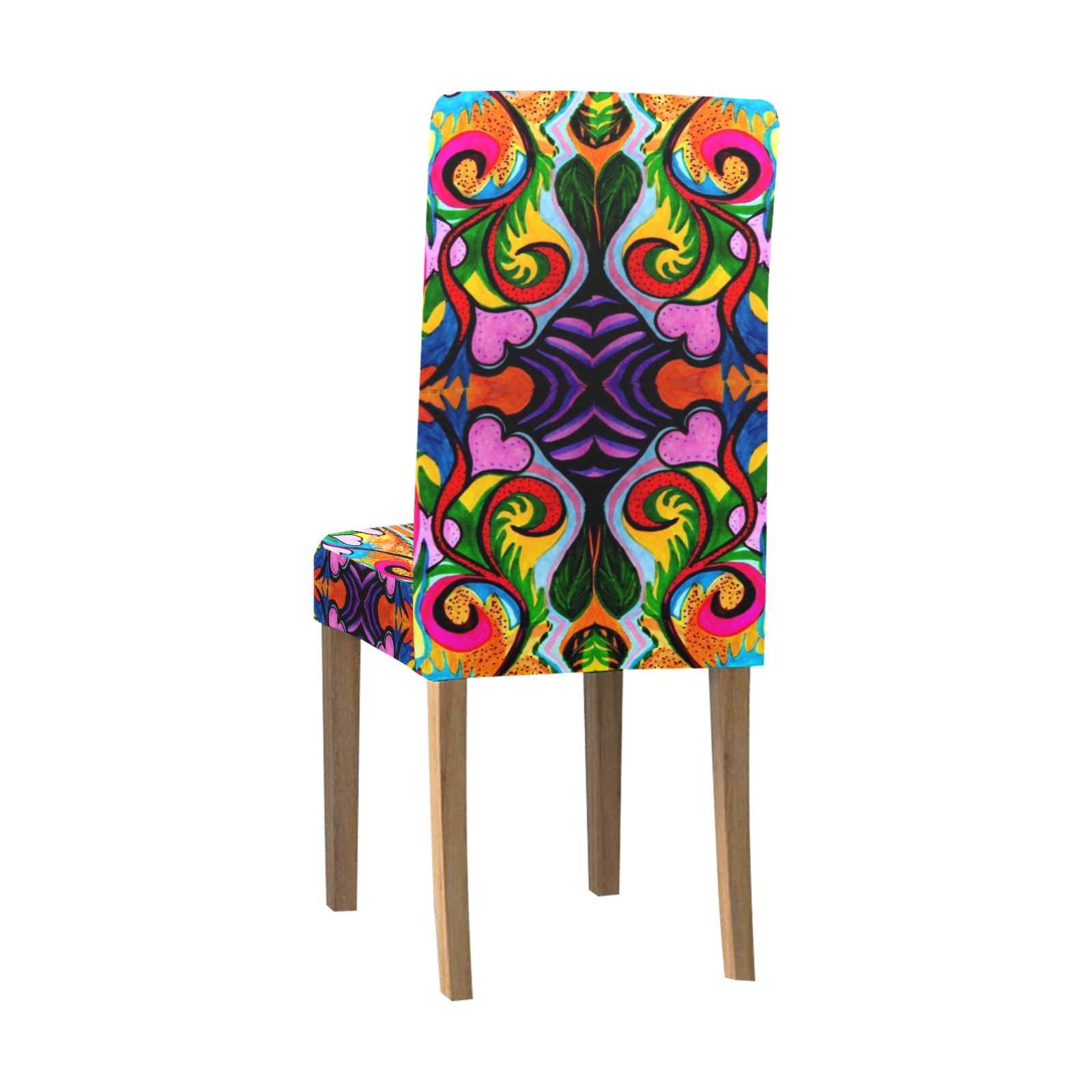 BOHO Blue Skies Removable Dining Chair Cover