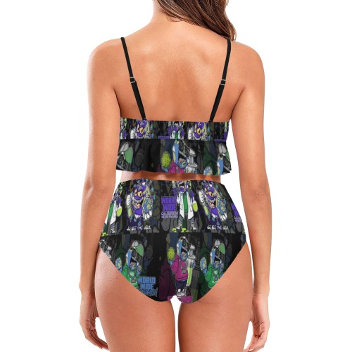 wwcfam Ruffle Hem Bikini Swimsuit (Model S35)