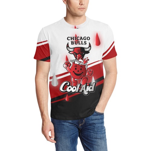 Coolaid BULLS SHIRT Men's All Over Print T-Shirt (Random Design Neck) (Model T63)