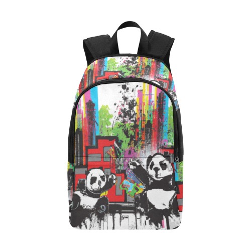 pandas dancing Fabric Backpack for Adult (Model 1659)