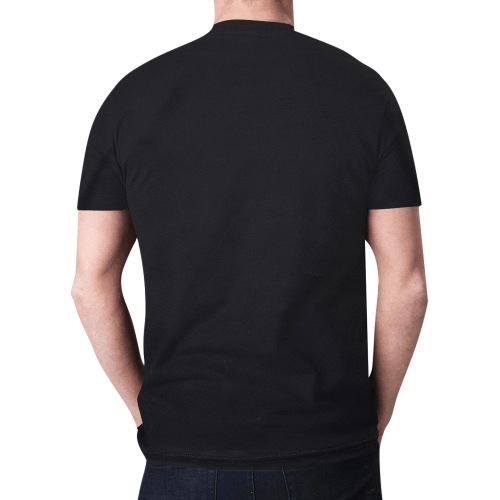 BxB Black Tee New All Over Print T-shirt for Men (Model T45)