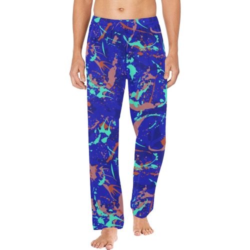 Artistic brushstrokes camouflage Men's Pajama Trousers