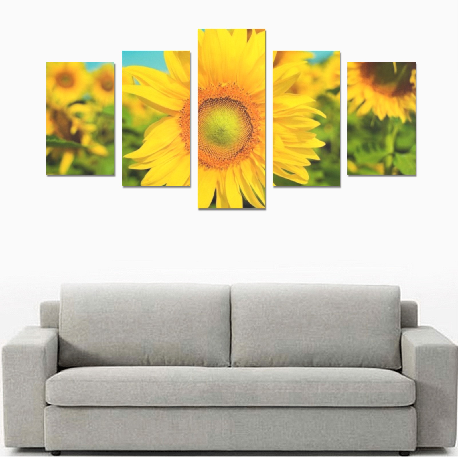 Sunflowers Canvas Print Sets C (No Frame)