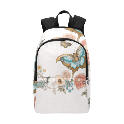 butterflies and flowers Fabric Backpack for Adult (Model 1659)